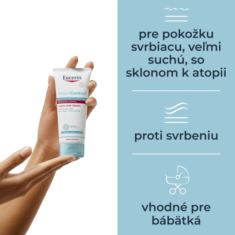 Eucerin AtopiControl Acute krém, 100 ml 1×100 ml, suchá a atopická pokožka