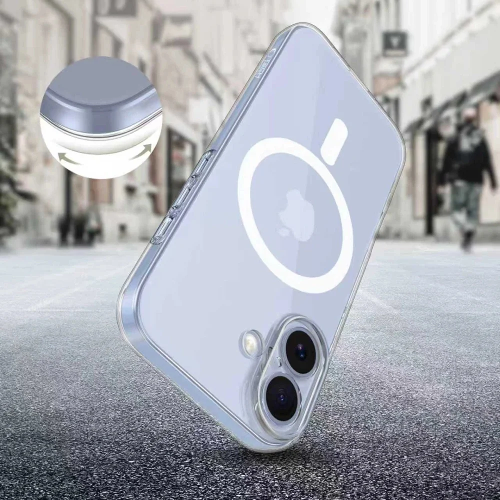 Tech-Protect FlexAir MagSafe kryt na iPhone 17, priesvitný