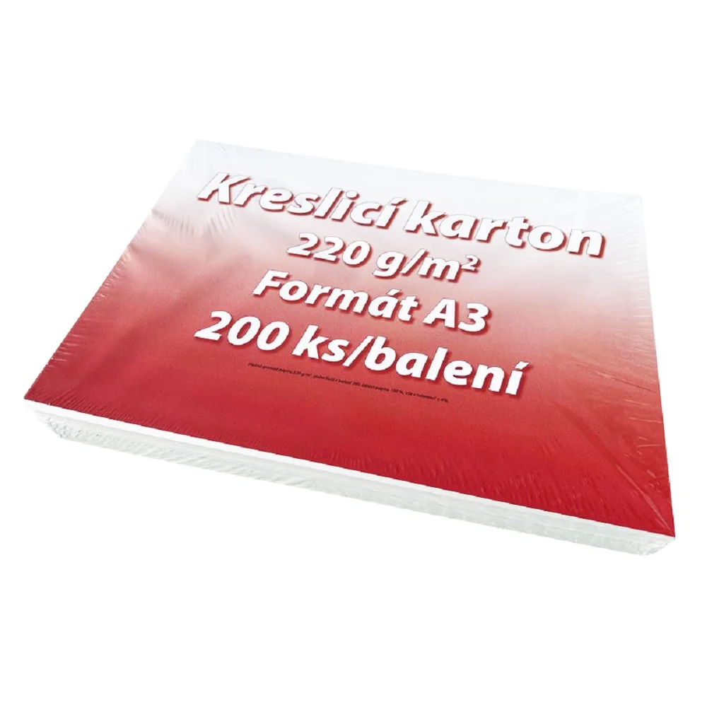 Kresliaci kartón A3, 220 g/m2 200 listov