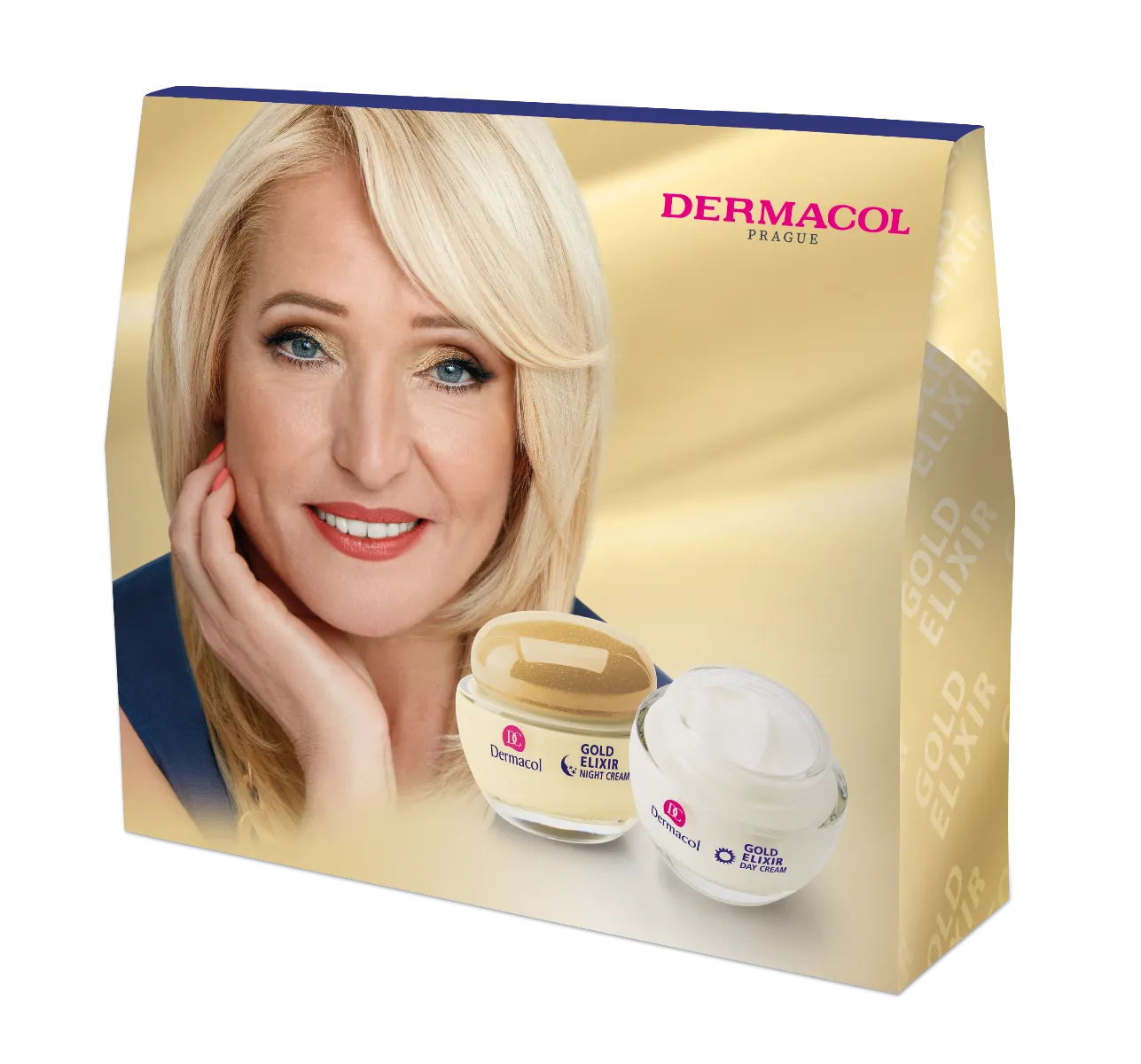 Dermacol darčekové balenie Gold Elixir 2020 1×1 set, kozmetické darčekové balenie