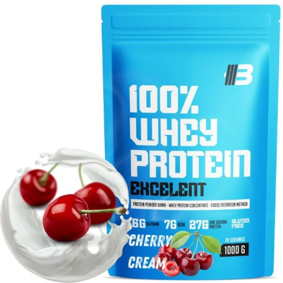 Excelent 100% Whey Proteín - čerešňový krém od BODY NUTRITION - 1000g