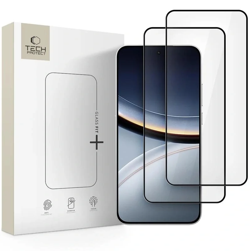 Tech-Protect Glass Fit 2x ochranné sklo na Xiaomi Poco F7 5G, čierne