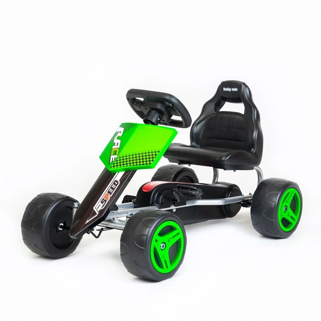 Detská šliapacia motokára Go-kart Speedy zelená