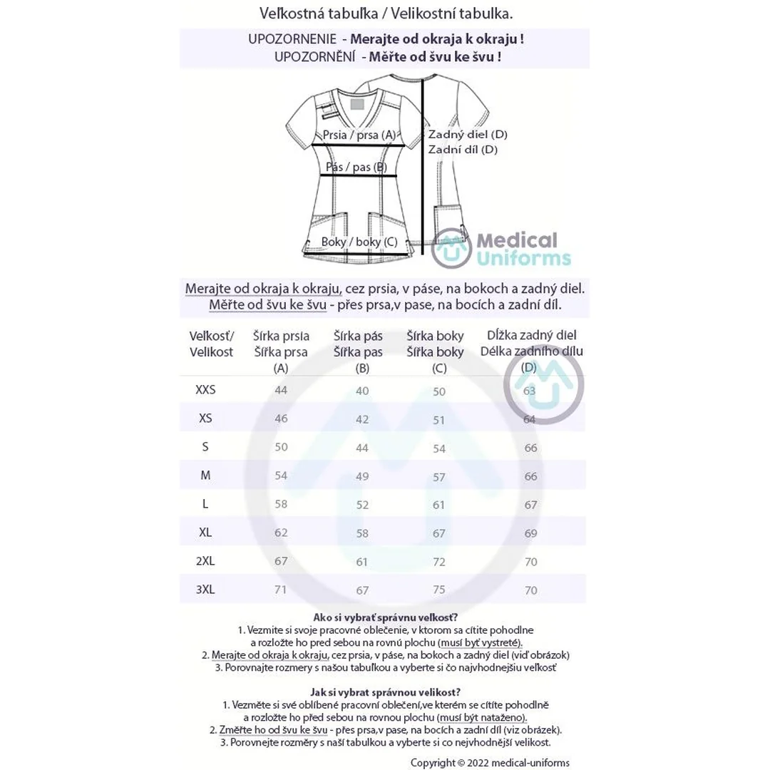 Zdravotnícka blúza Cherokee Core Stretch BEST - cínová 2XL