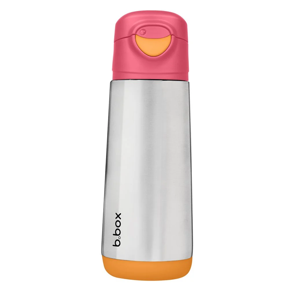 Športová termoska na pitie 500 ml ružová/oranžová