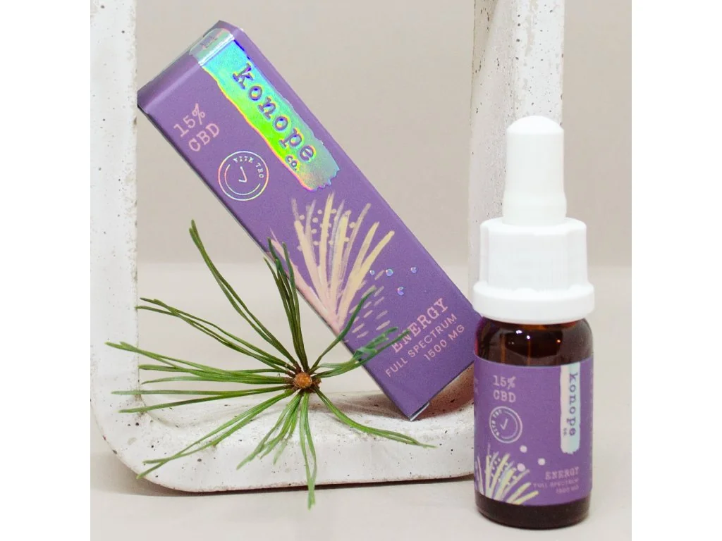 Konope.co Energy 15 % CBD Edge Plné spektrum 1500 mg 1×1500 mg, CBD olej