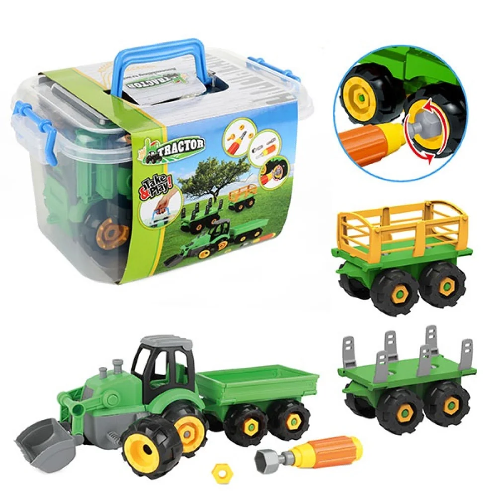 Toi Toys Traktor šroubovací v boxe-Toi Toys