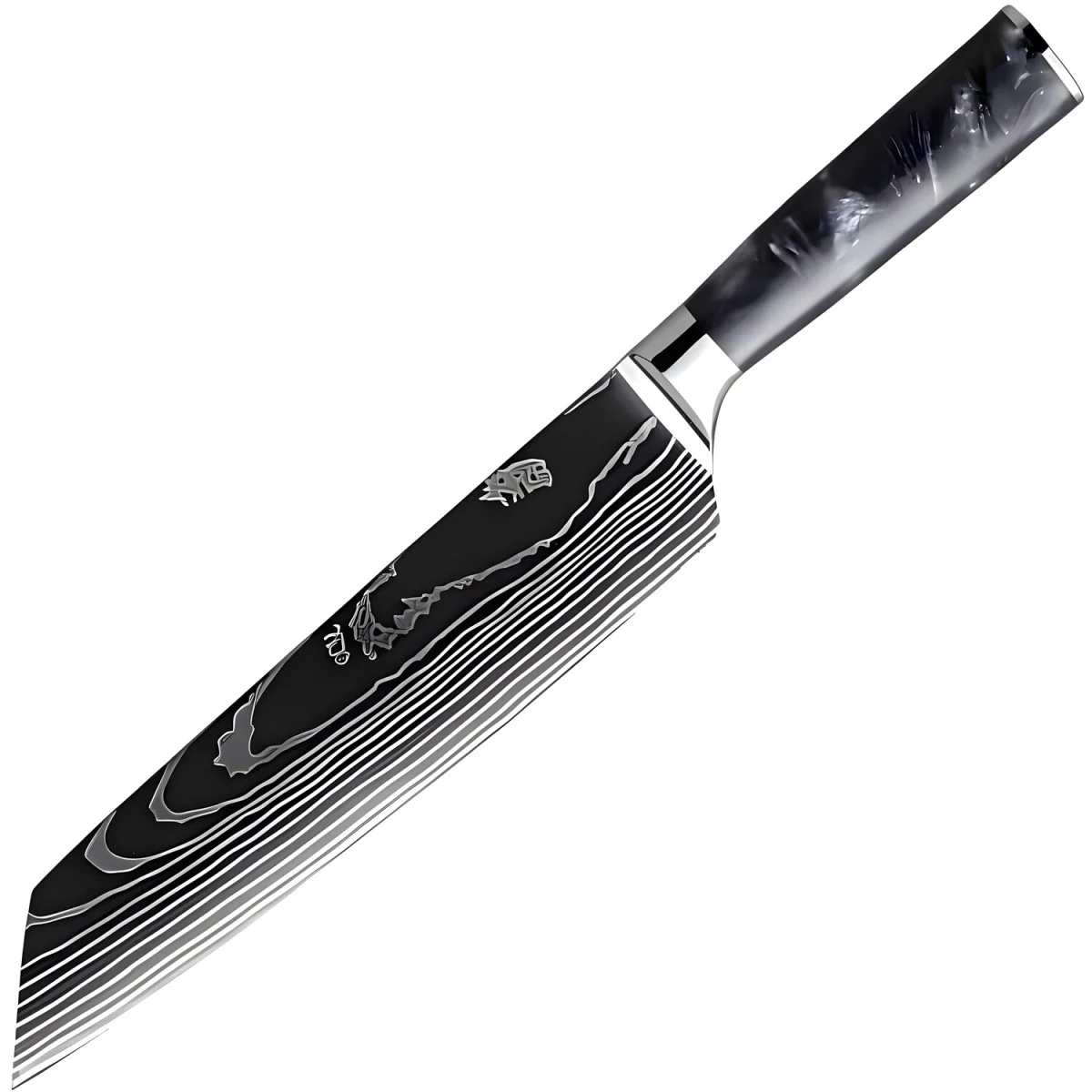 Kuchynský nôž Blade-Kiritsuke 30 cm čepeľ, uhlíková oceľ