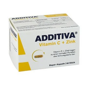ADDITIVA VITAMIN C+ ZINOK 80TBL 1×80 tbl, výživový doplnok