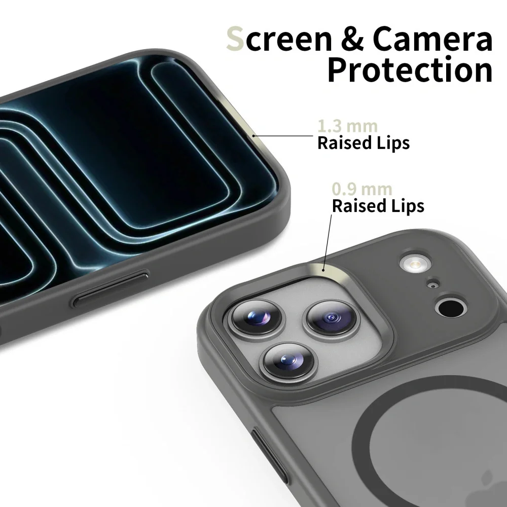 Tech-Protect MagMat MagSafe kryt na iPhone 17 Pro, šedý