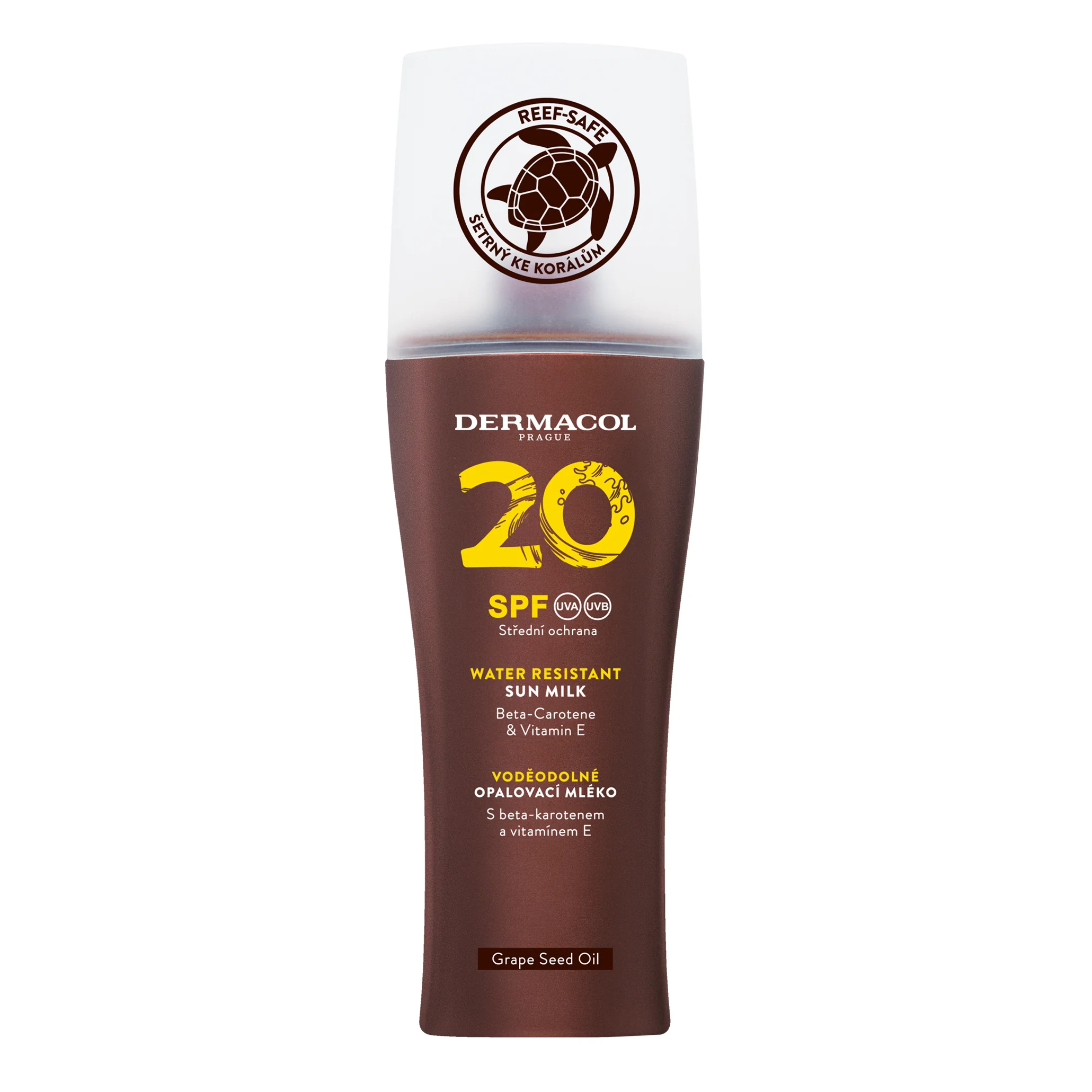 Dermacol SUN Mlieko na opaľovanie SPF 20 1×200 ml, opaľovacie mlieko