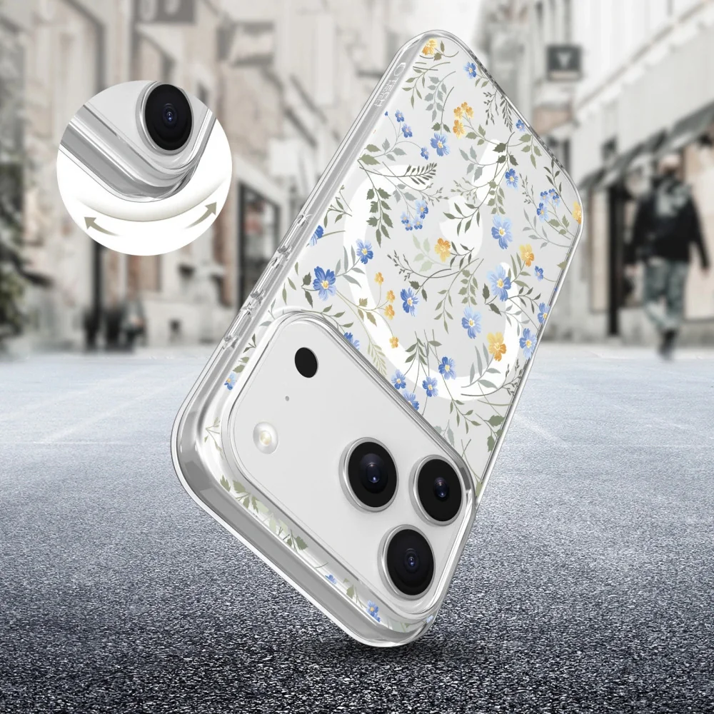 Tech-Protect FlexAir MagSafe kryt na iPhone 17 Pro, spring flowers
