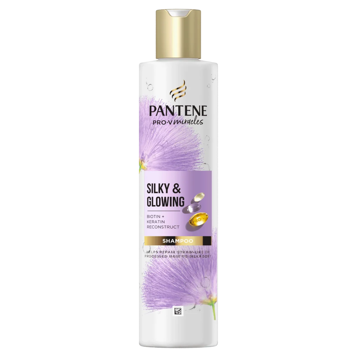 PANTENE SILKY&GLOW SHP BIOT.KERAT.REC.DR.HAIR 250ML 1×250 ml, šampón na poškodené vlasy