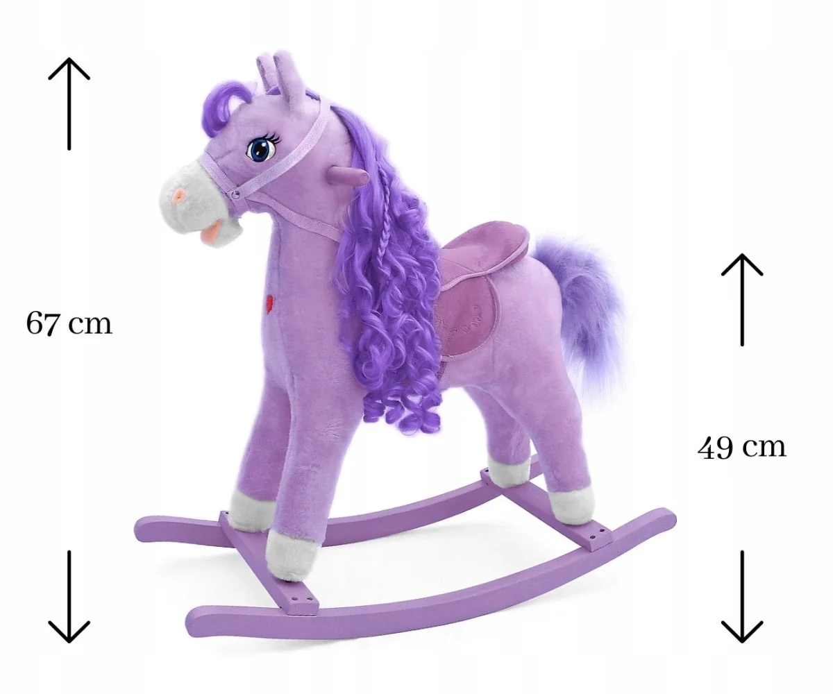 Hojdací koník pre deti Princess, ľavendľová