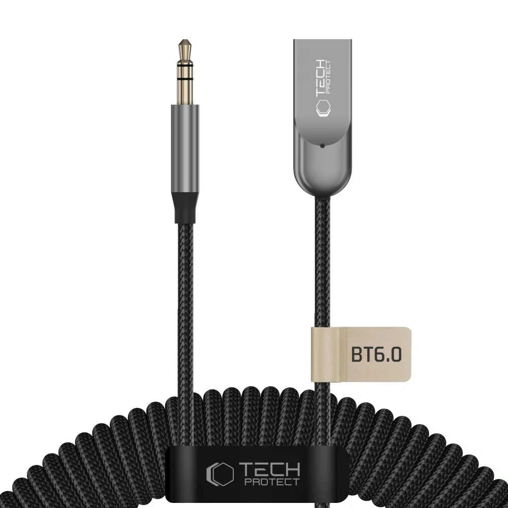 Tech-Protect AU04 Bluetooth audio adaptér, šedý