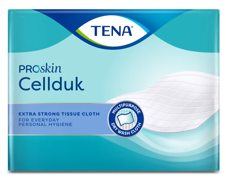 TENA Cellduk Umývacie utierky pre inkontinentých 1×200 ks, utierky 25 × 26 cm