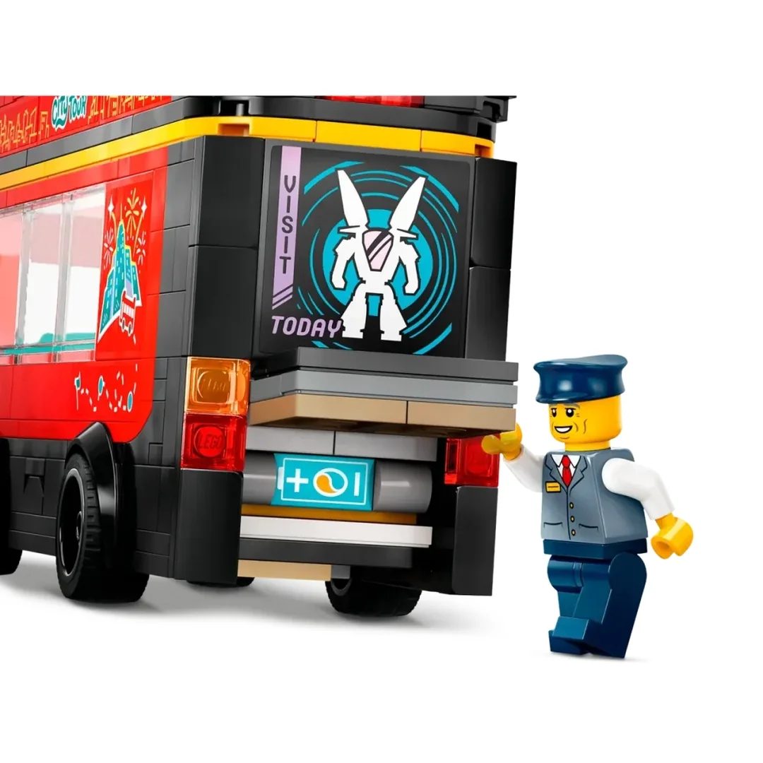 LEGO® City 60407 Červený dvojposchodový vyhliadkový autobus