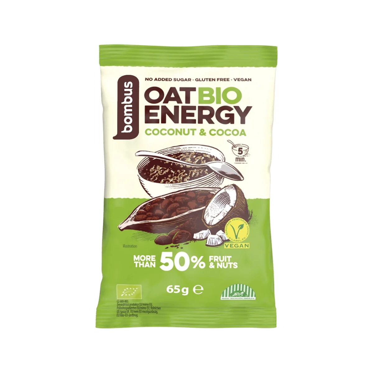 BOMBUS Oat BIO Energy Coconut&Cocoa 65 g