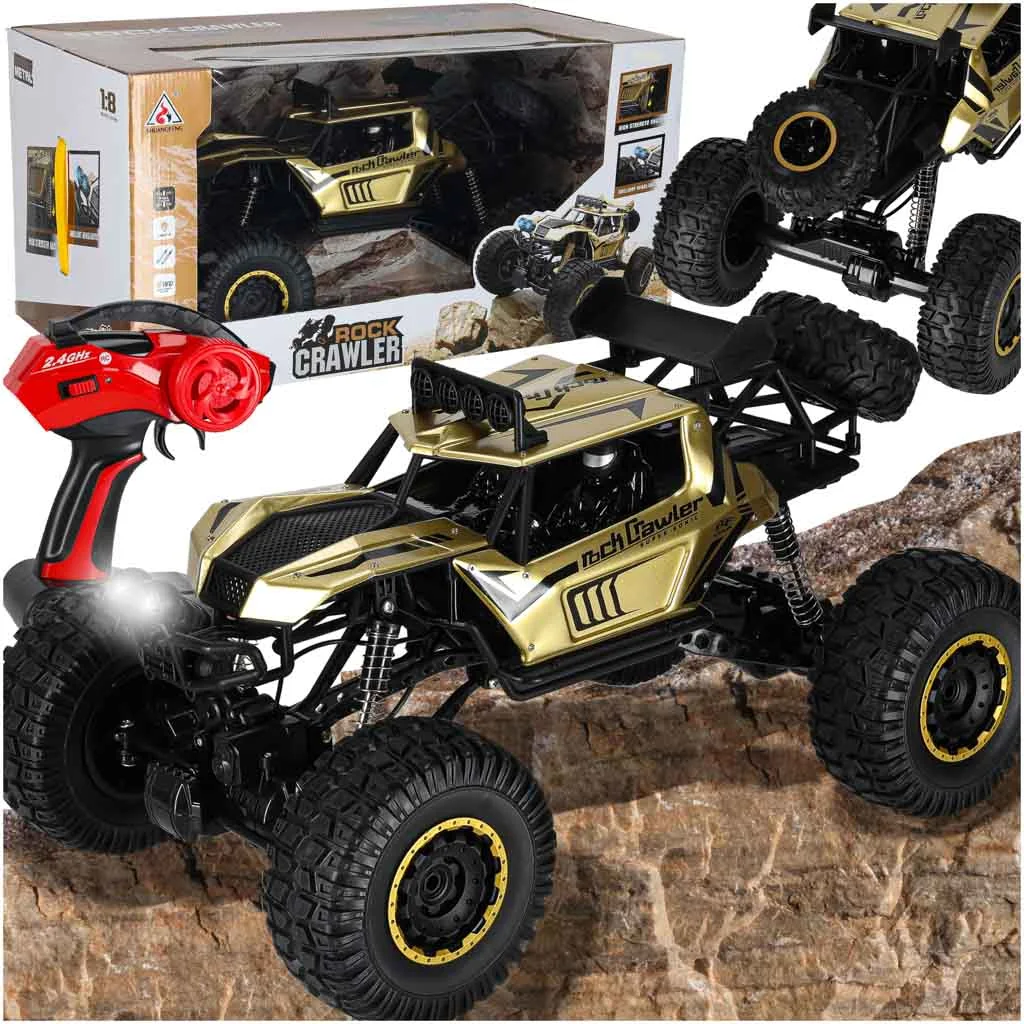 RC terénne auto 1:8 s pohonom 4 × 4, 51 cm, zlaté