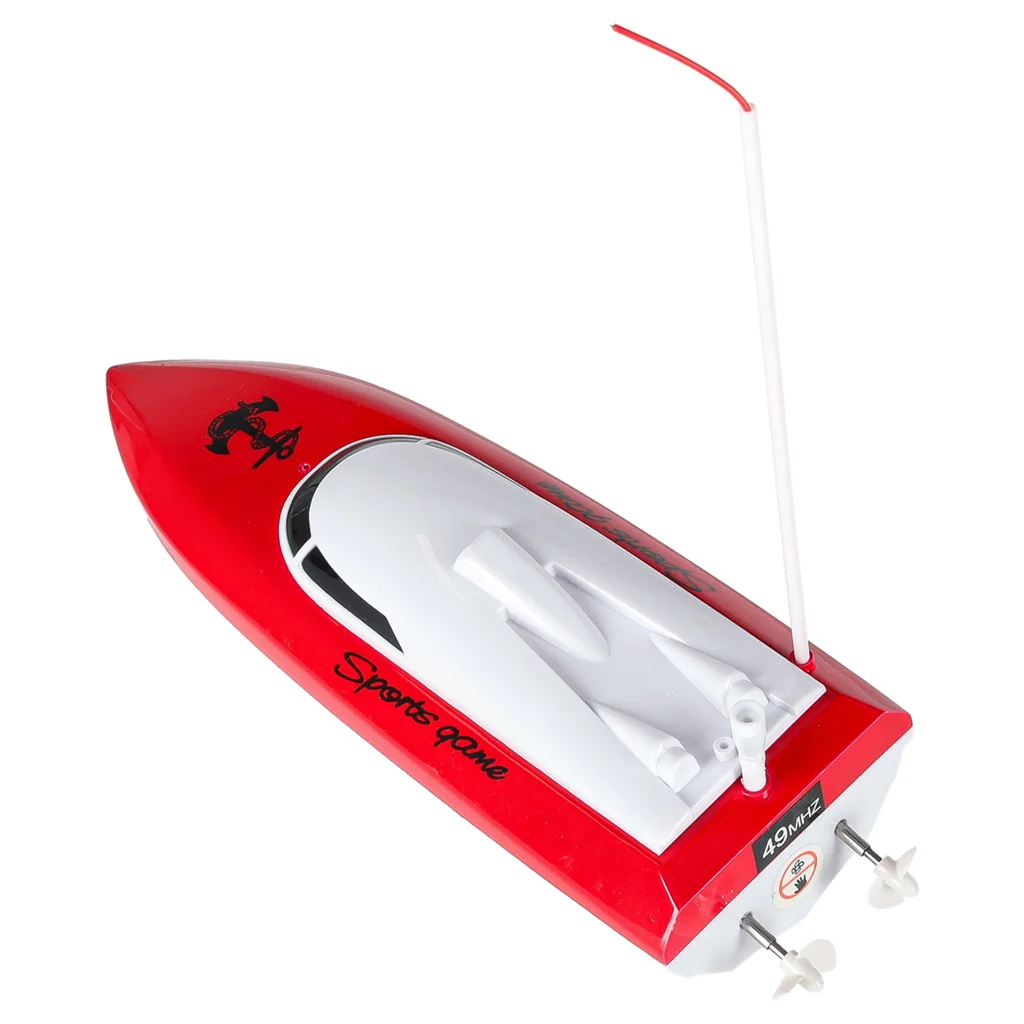Mini RC loď, červená