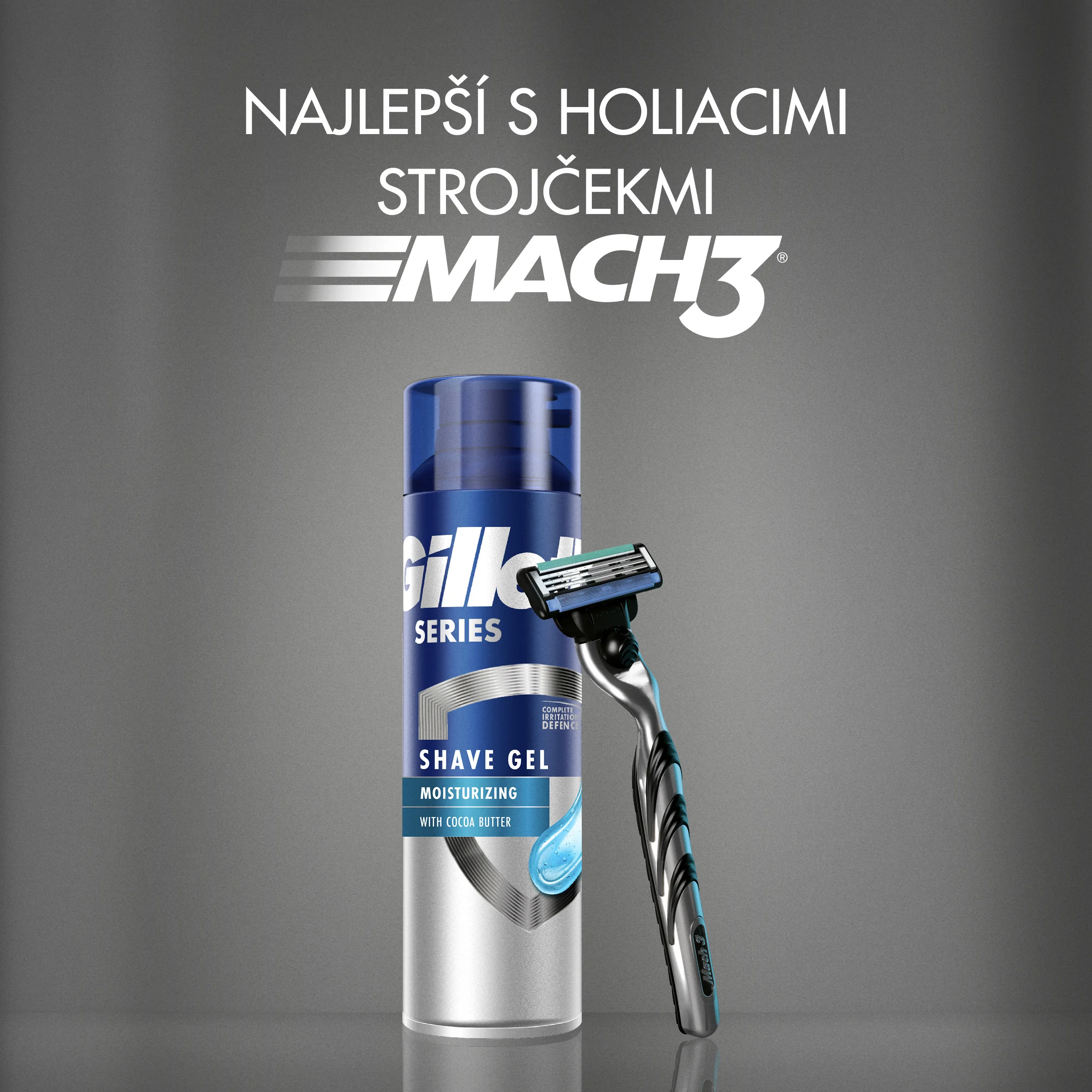 Gillette Series gél na holenie s kakaovým maslom 200 ml
