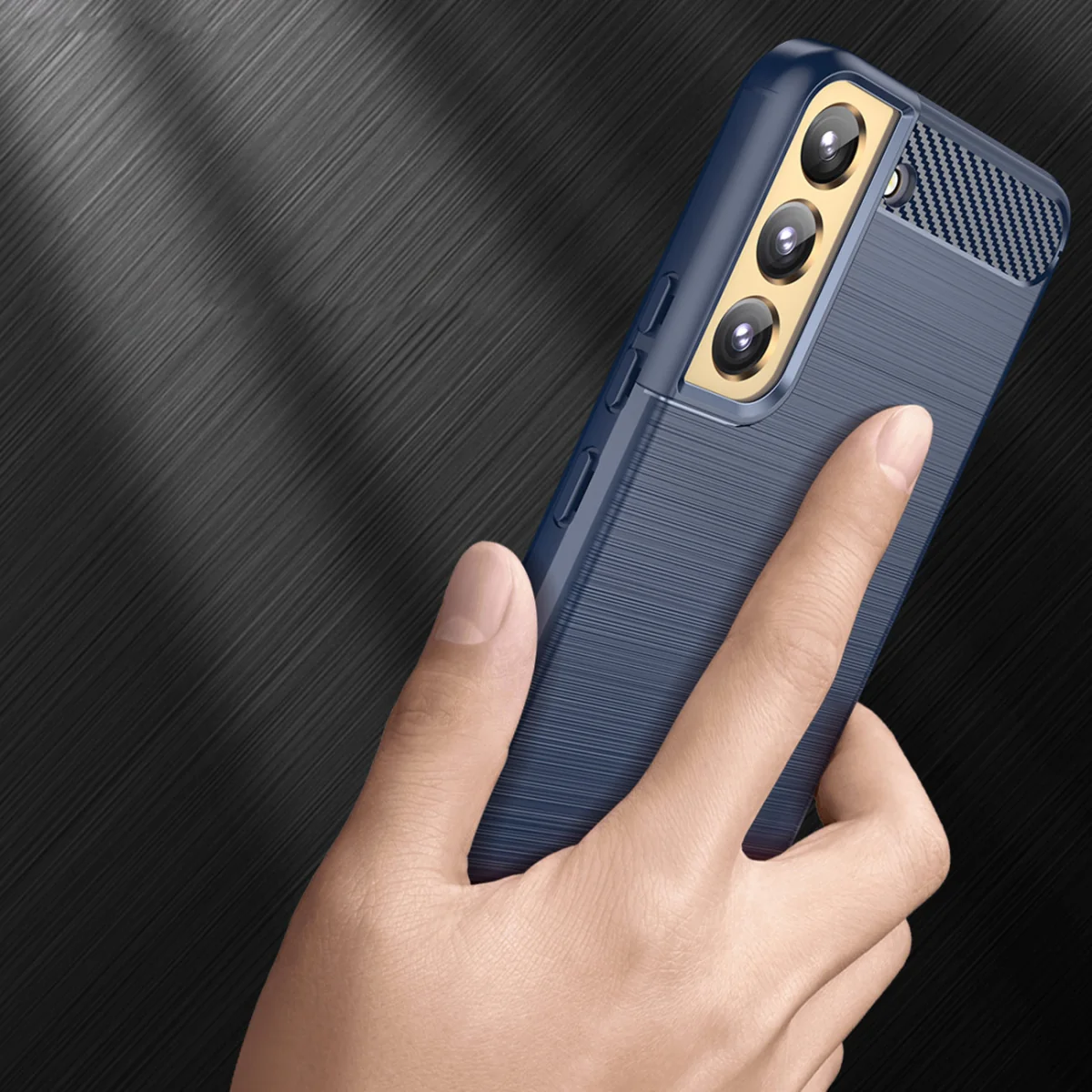 MG Carbon silikónový kryt na Samsung Galaxy S23, modrý