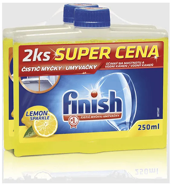 FINISH Čistič Umývačky Lemon 2x250 Ml DUO
