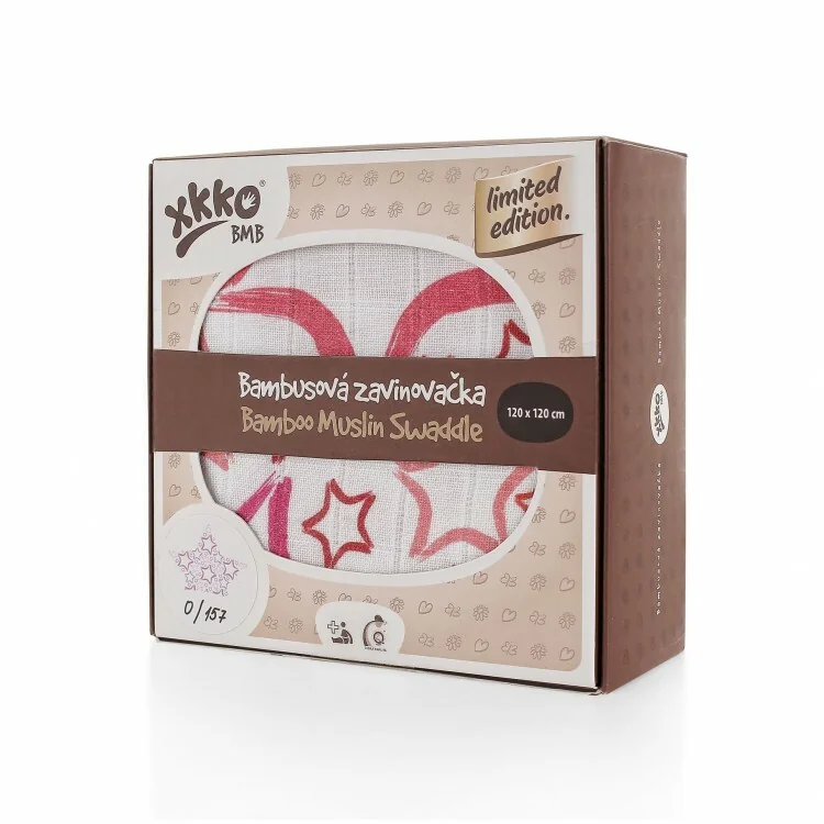 XKKO BMB zavinovačka - osuška, 120x120 - Purpurová hviezda 1×1 ks
