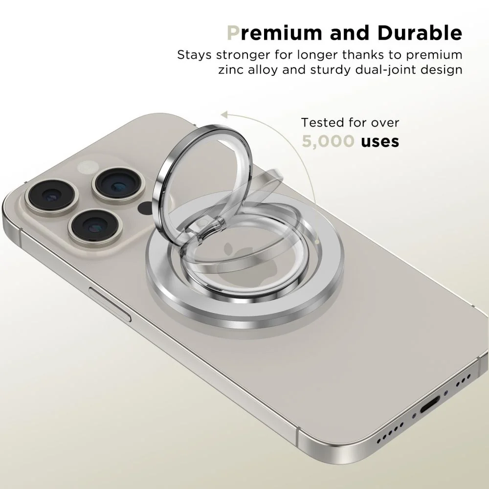 Tech-Protect MMR300 MagSafe Ring držiak na mobil na prst, strieborný