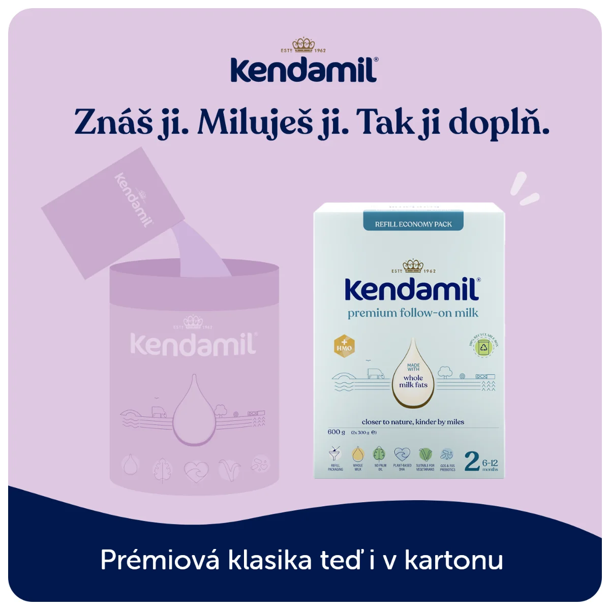 Kendamil Premium Box 2 1×600 g, dojčenská výživa