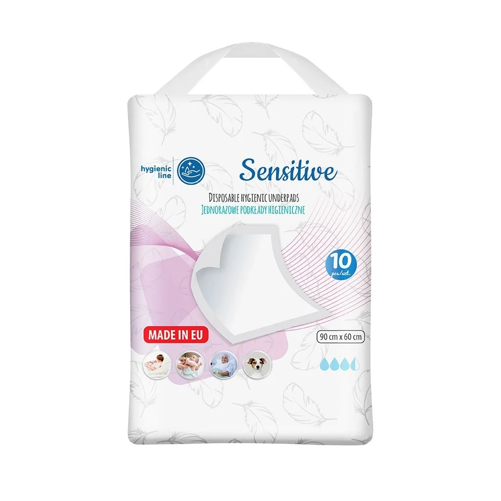 Jednorazové hygienické podložky Akuku Sensitive 10 ks , 20C47286