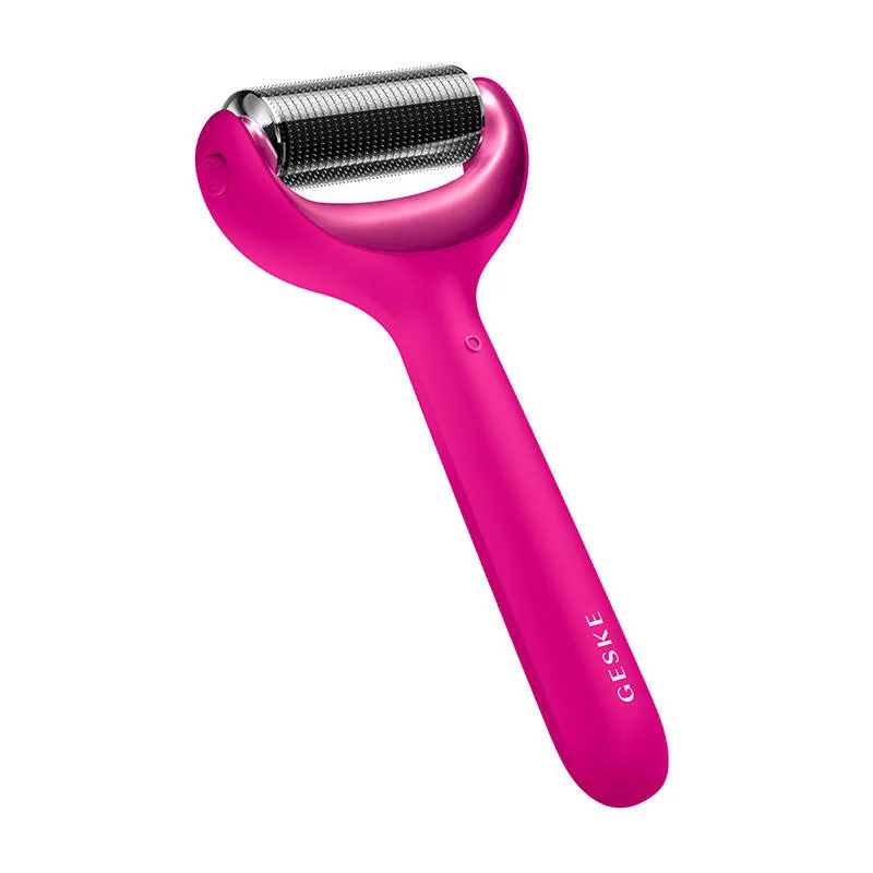 Geske MicroNeedle 8in1 smart valček na tvár a telo, ružový