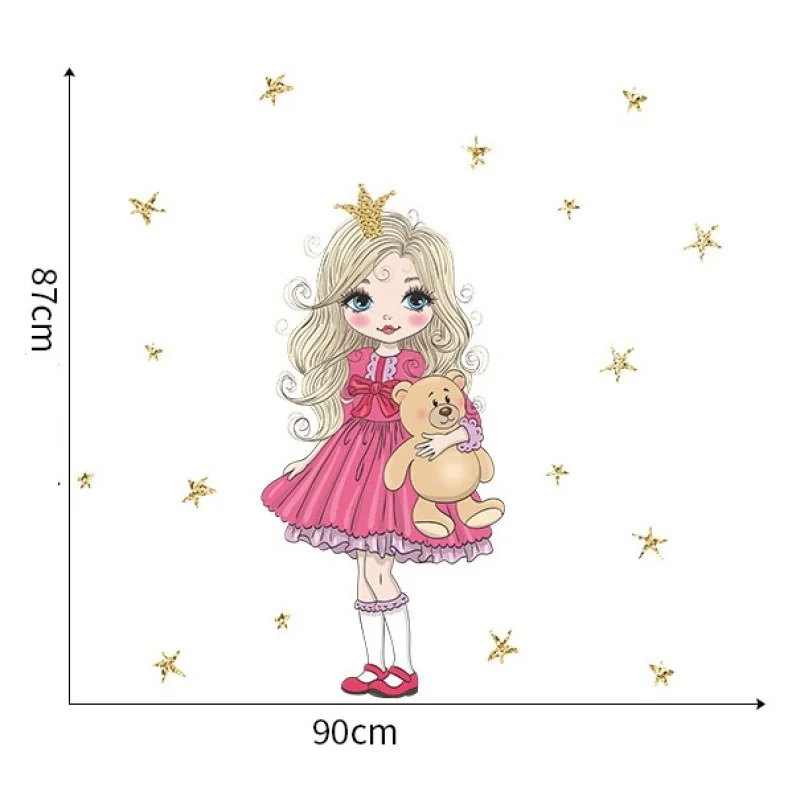 Samolepka na stenu/Tapeta Princess-Typ2
