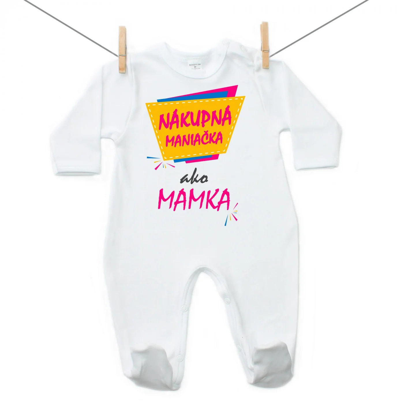 Boodyy Overal Nákupná maniačka ako mamka Veľkosť: 68