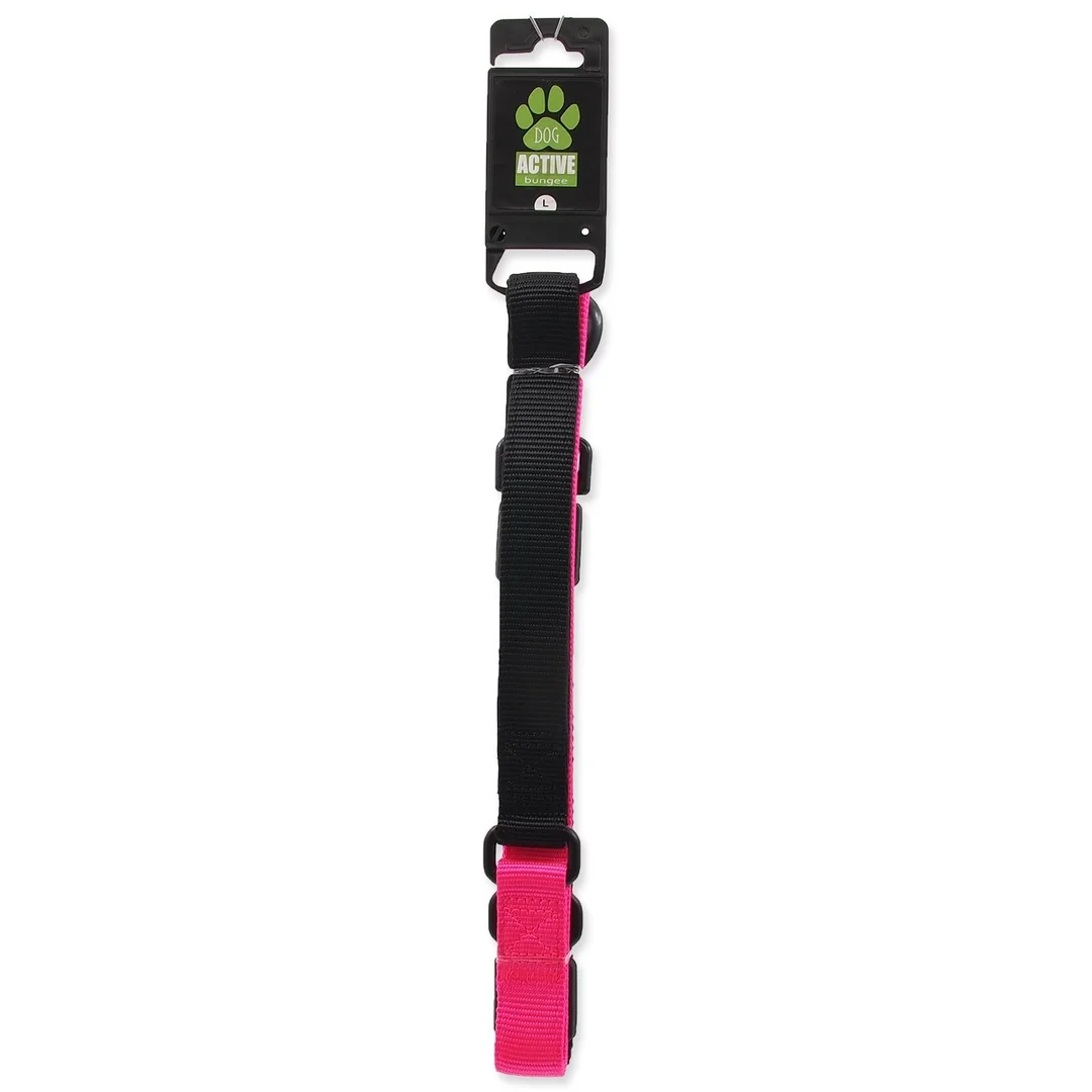 Vodítko Active Dog Bungee Neoprene L ružové 2,5x120cm