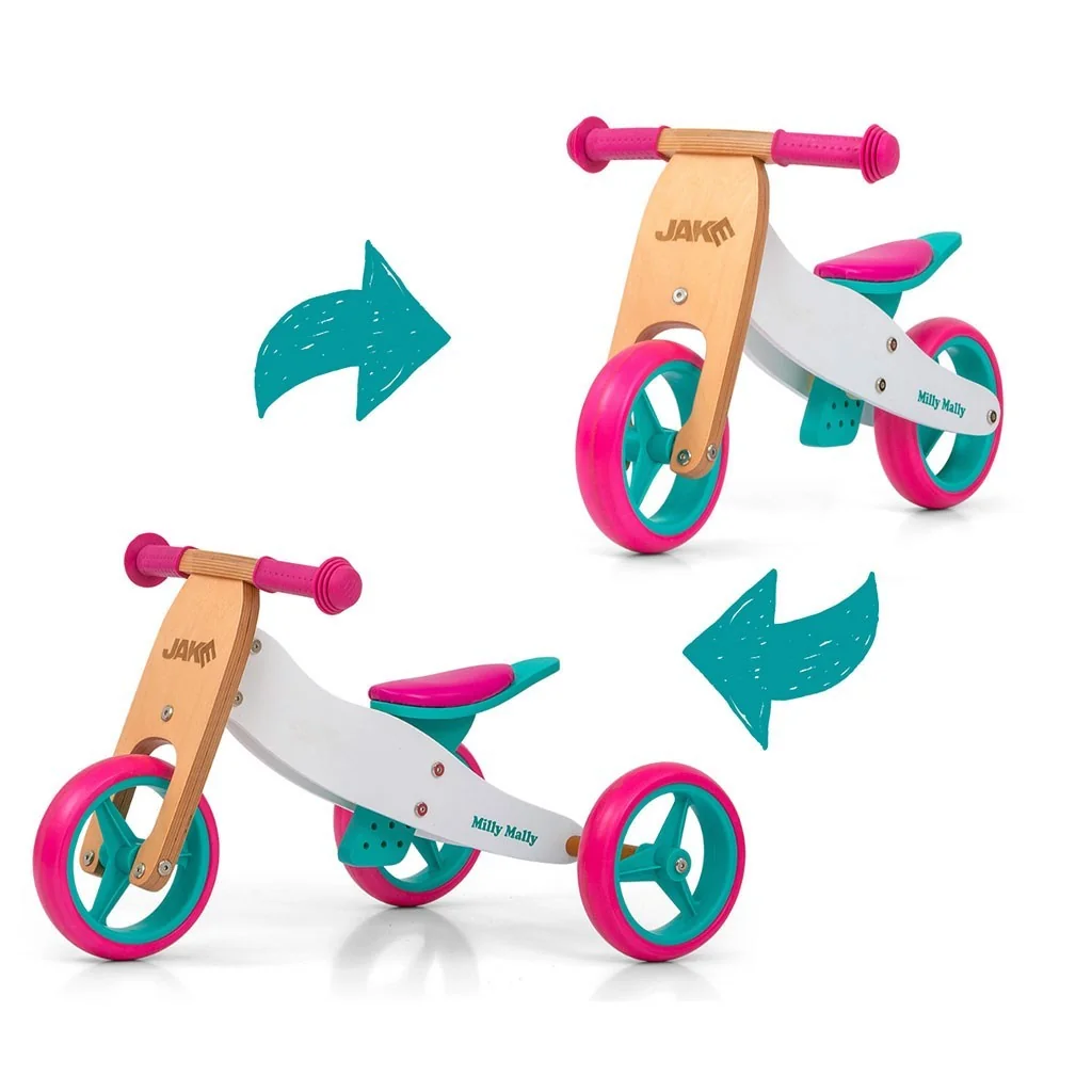 Detské multifunkčné odrážadlo bicykel 2v1 Milly Mally JAKE