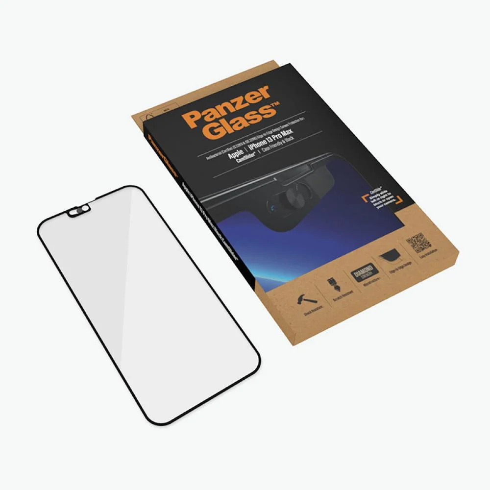 Tvrdené sklo Case Friendly CamSlider pre iPhone 13 Pro Max Čierna, 1 x 1 kus