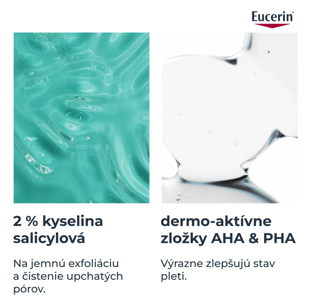 Eucerin DERMOPURE CLINICAL Exfoliačný čistiaci gél na tvár na tvár & telo 150 ml