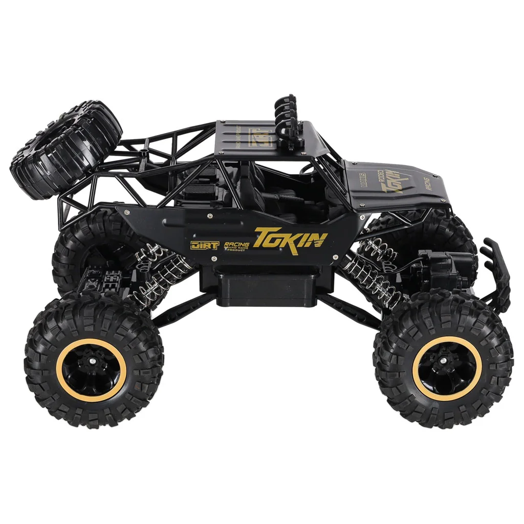 Kovové RC terénne auto 1:12 s pohonom 4 × 4, čierne