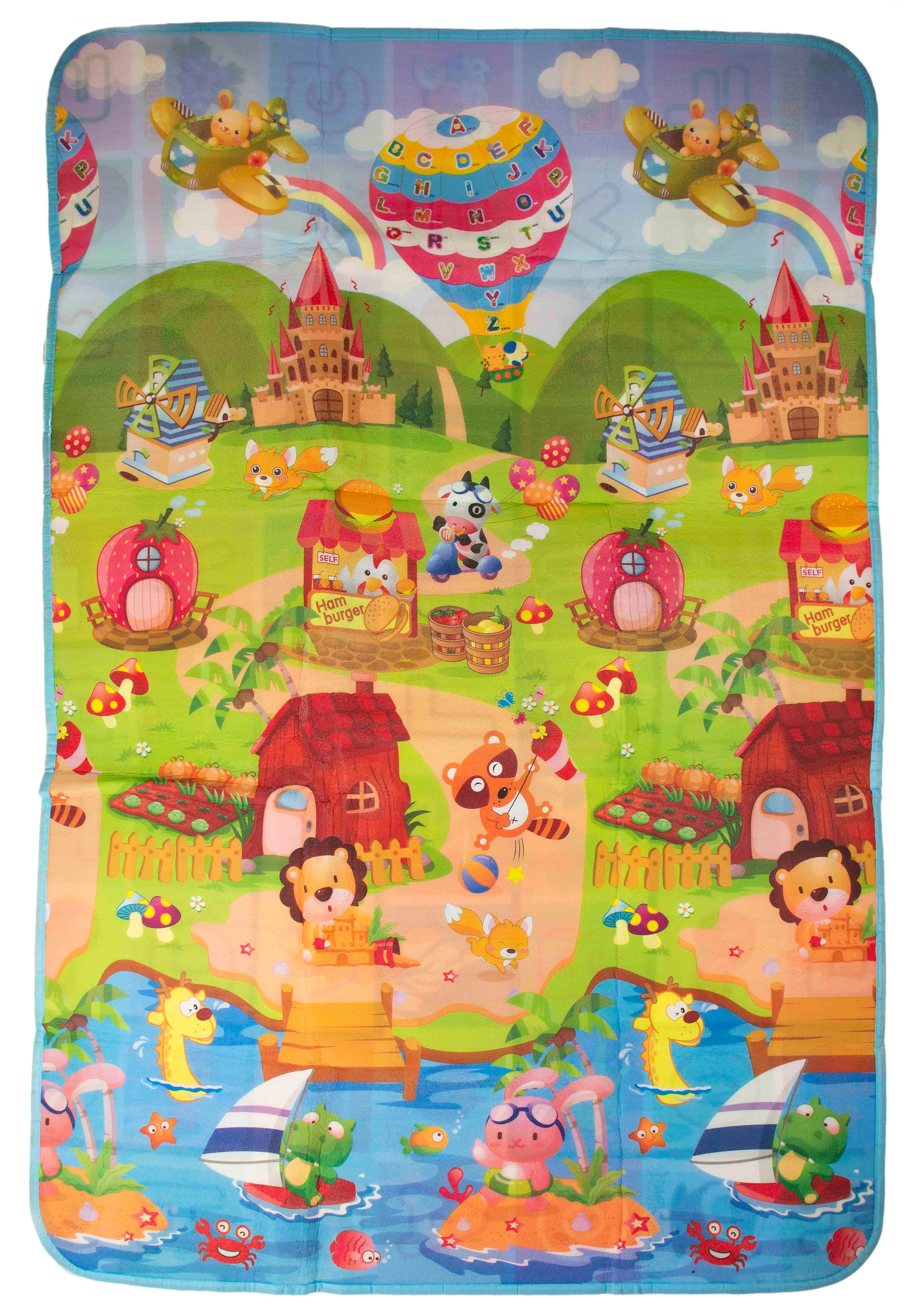 Obojstranná penová podložka 200x170 cm ihrisko