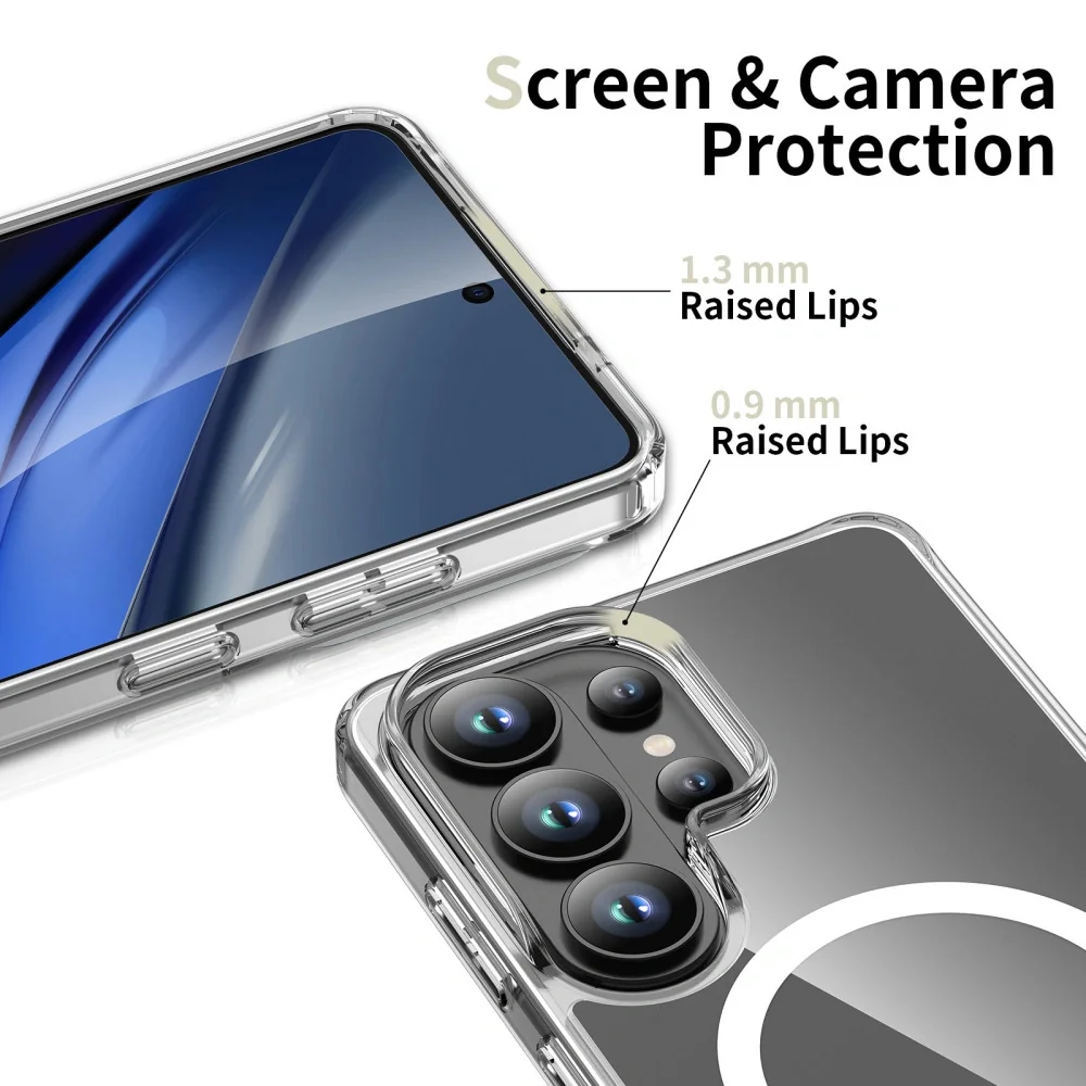 Tech-Protect FlexAir Hybrid MagSafe kryt na Samsung Galaxy S26 Ultra, priesvitný priesvitný