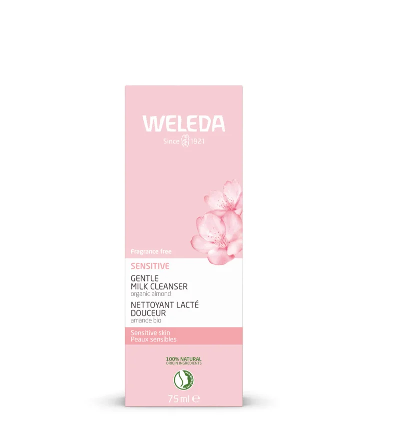 WELEDA Jemné čistiace mlieko Sensitive 1×75 ml, mlieko
