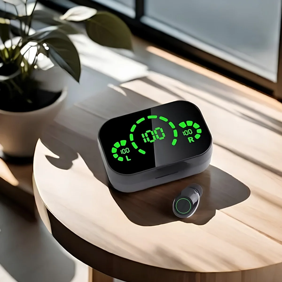 Bezdrôtové Bluetooth slúchadlá - Čierna