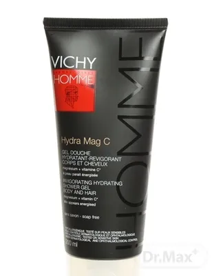 VICHY Homme MAG C Hydratačný povzbudzujúci sprchový gél na telo a vlasy 200 ml 1×200 ml, sprchovací gél