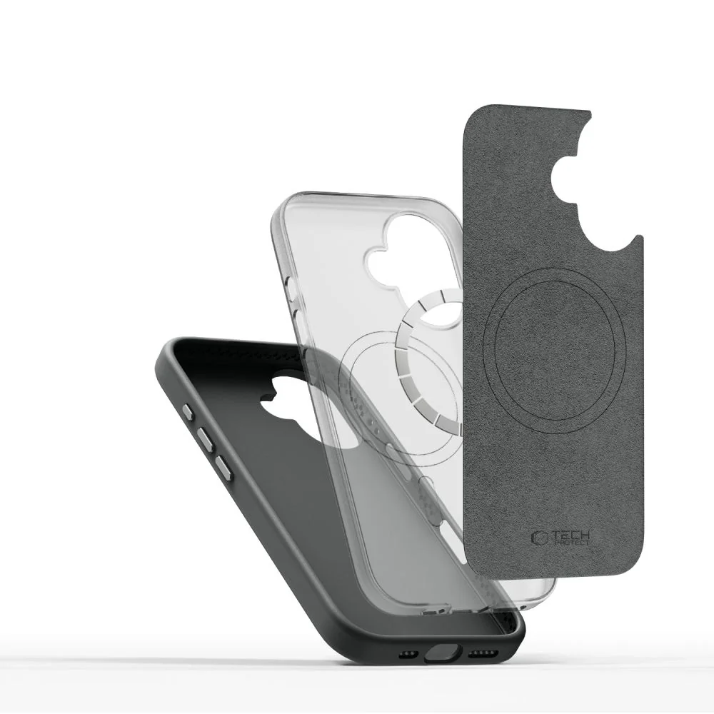 Tech-Protect Silicone Pure MagSafe kryt na iPhone 16, šedý
