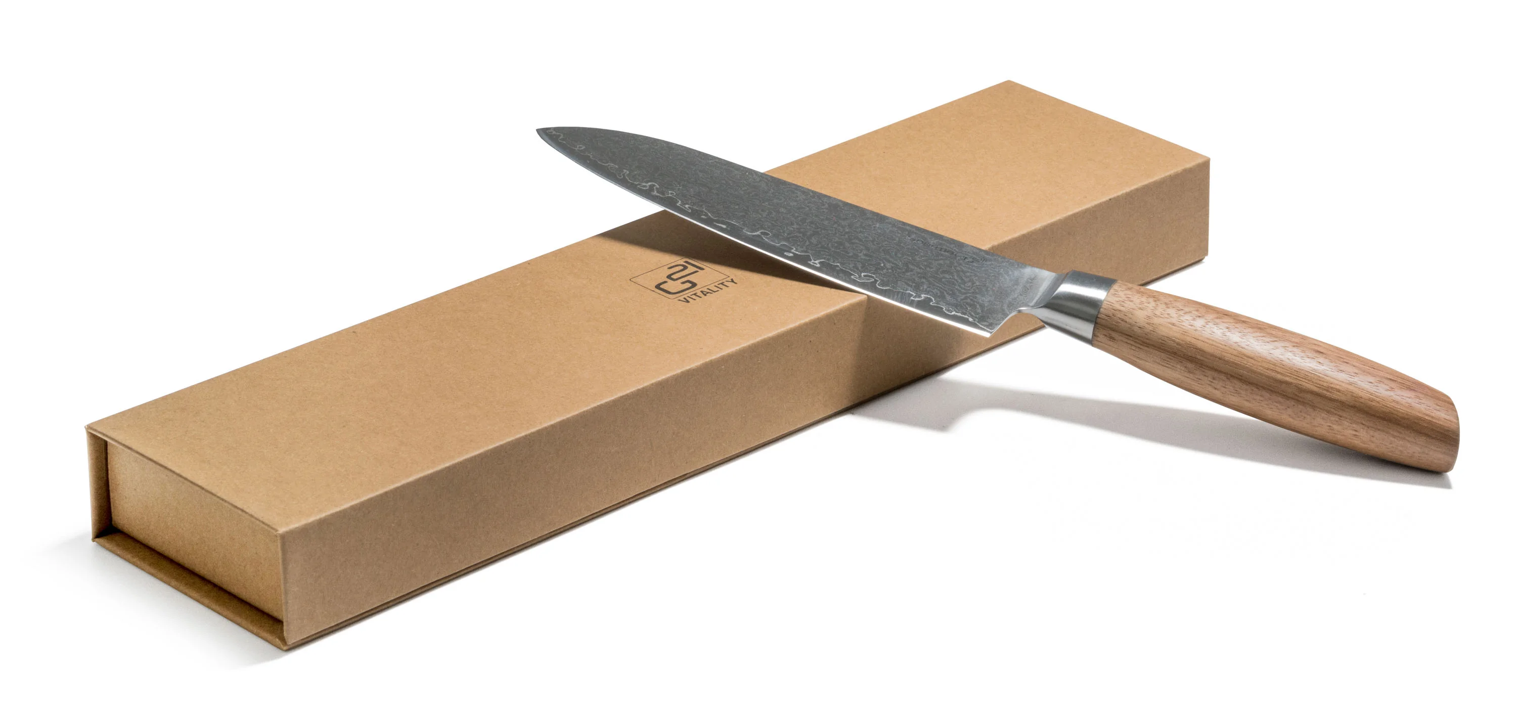Nôž G21 Gourmet Damascus 17 cm, Santoku, rukoväť zebrawood NB-P2699-SAN