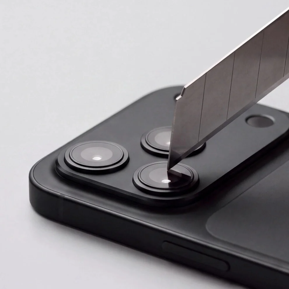 Tech-Protect CamAlloy Fit ochranné sklo na kameru na iPhone 18 Pro, čierne