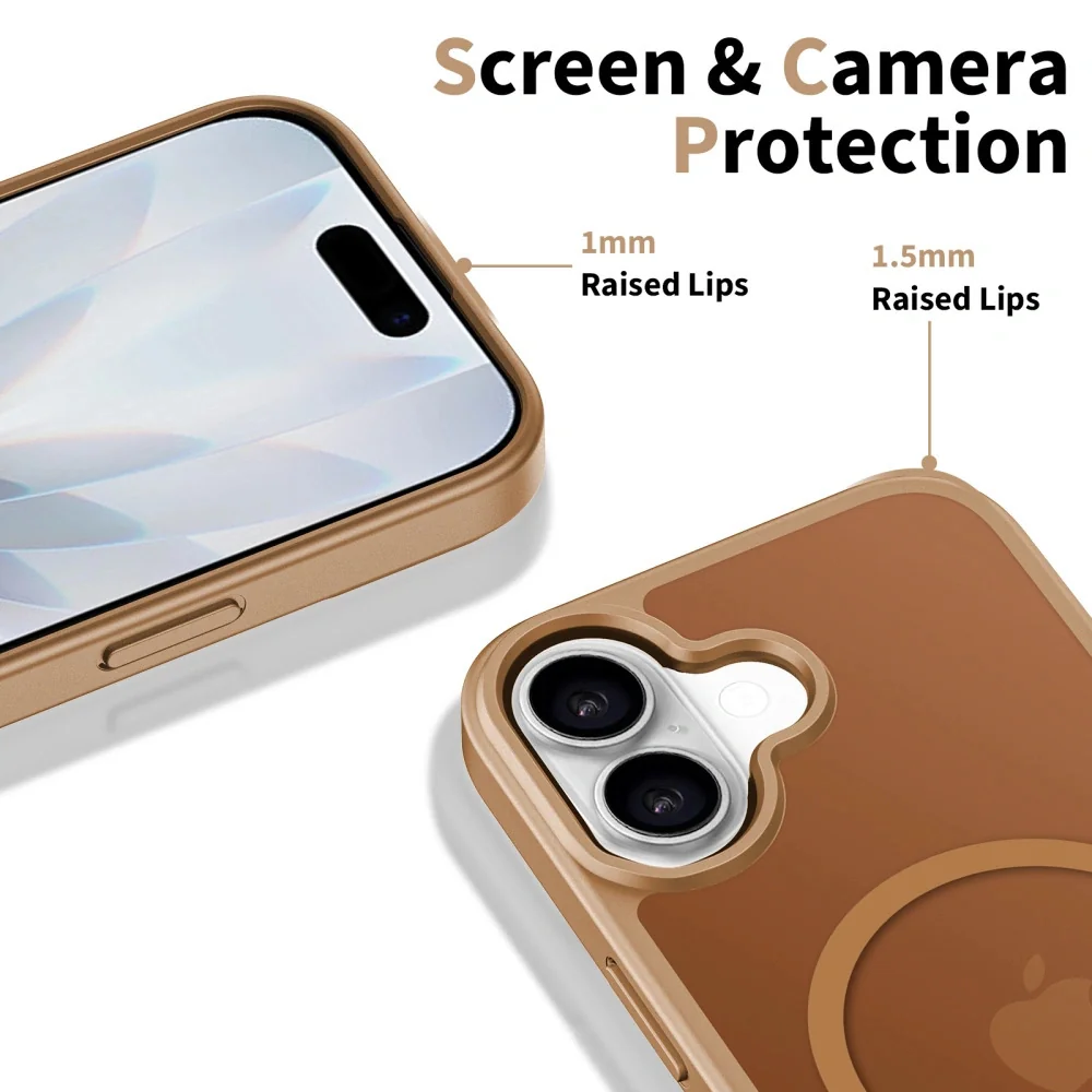 Tech-Protect BasicMag MagSafe kryt na iPhone 17, hnedý