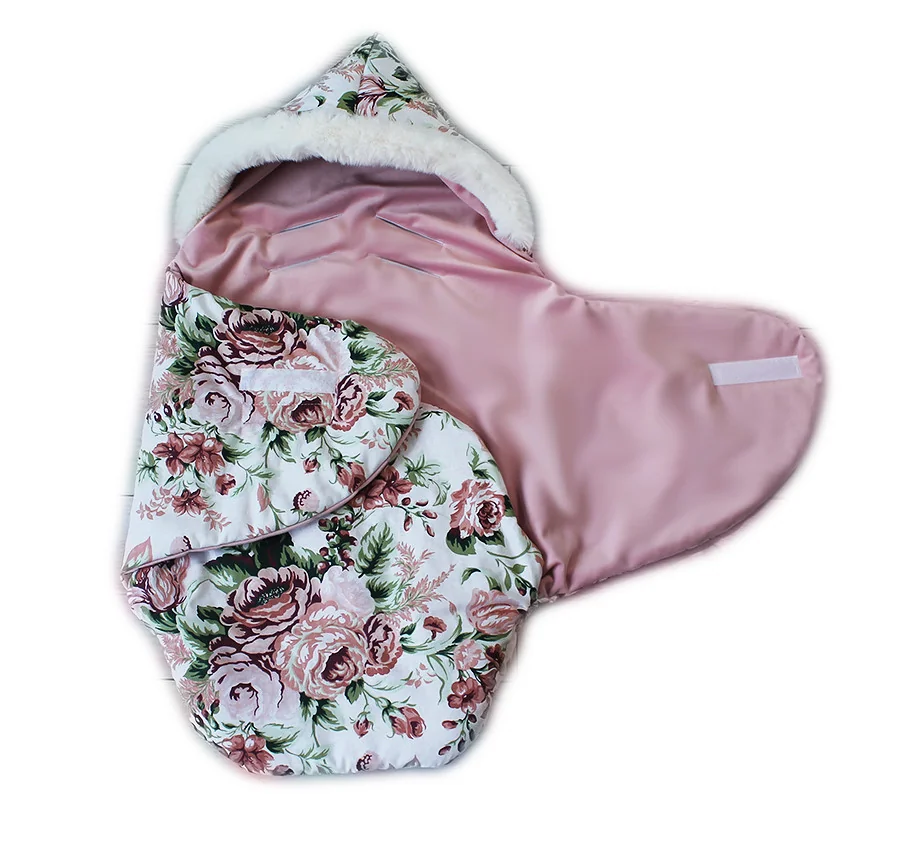 Baby Nellys zavinovacie fusak s kožušinkou Škriatok, dĺžka 85 cm - koloušek