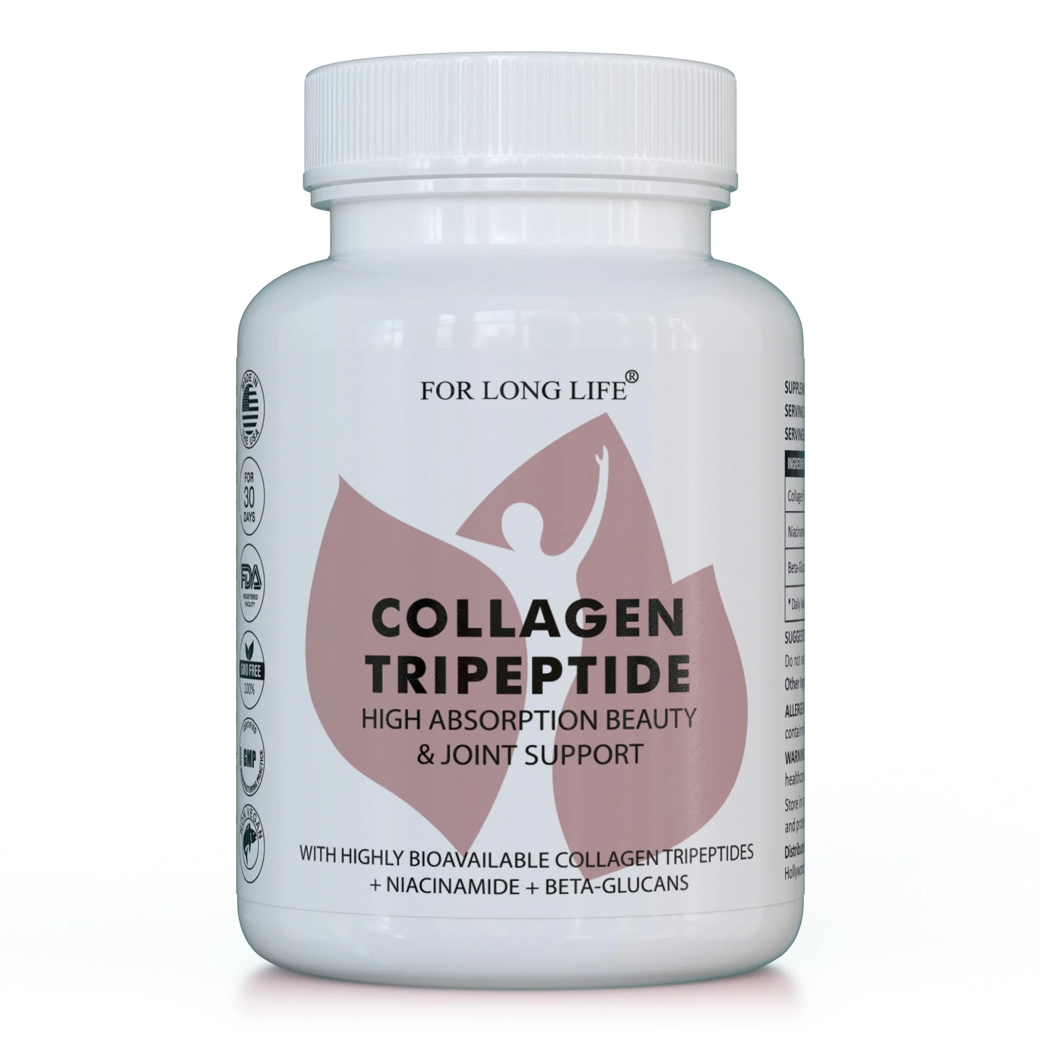 For Long Life COLLAGEN TRIPEPTIDE kolagénové tripeptidy Kolagénové tripeptidy s nízkou molekulovou hmotnosťou
